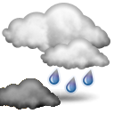 Občasné srážky, zhoršování počasí Forecast icon